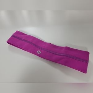 Lululemon Fly Away Tamer Headband in Magenta O/S
